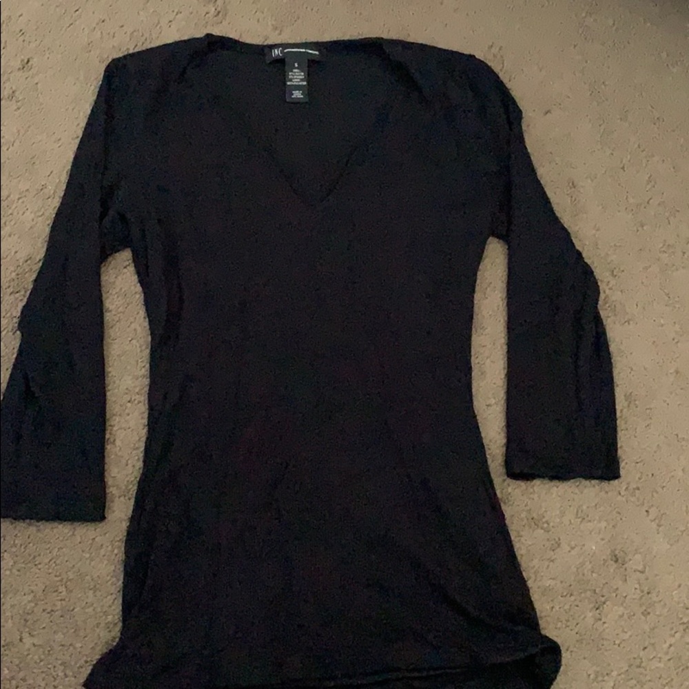 Long sleeve black t